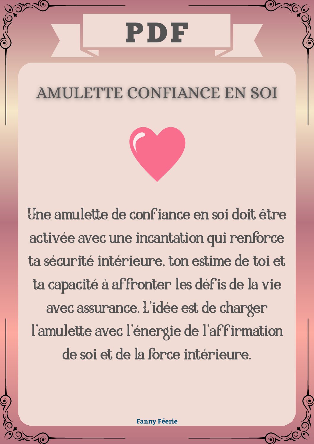 Amulette de Confiance en Soi