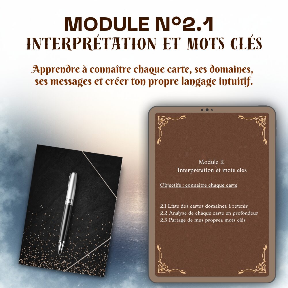 Formation Module N°2.1 - Interprétation & mots-clés