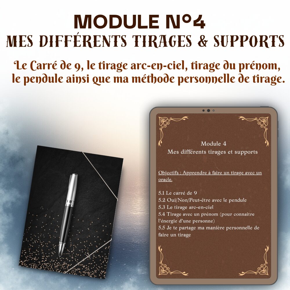 Formation Module N°4 – Mes différents tirages et supports 