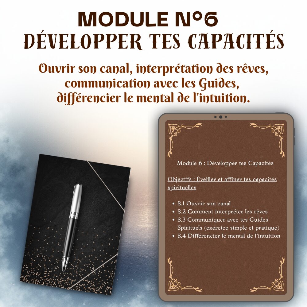 Formation Module N°6 – Développer tes capacités
